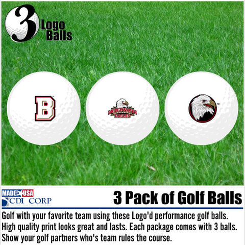 Bridgewater College 3 Pack Golf Balls