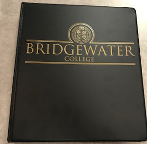 Bridgewater College Black 1" Presidential Seal Binder