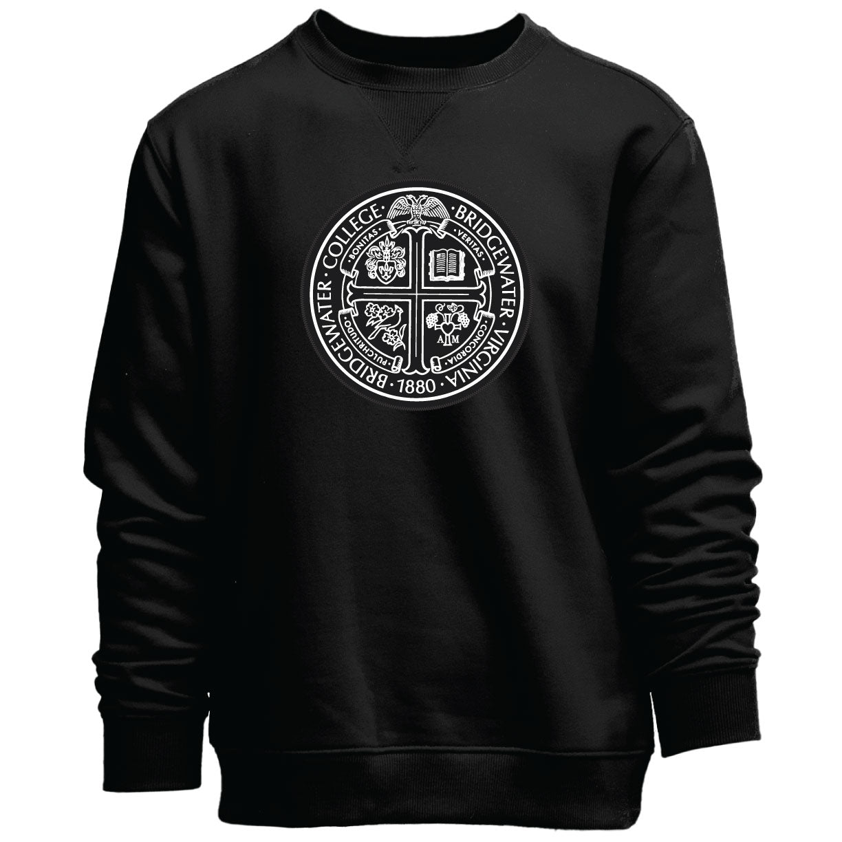 Camp David Everyday Black Crew with Black and White Presidential Seal