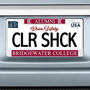 Bridgewater College Alumni License Plate Frame by CDI Color Shock