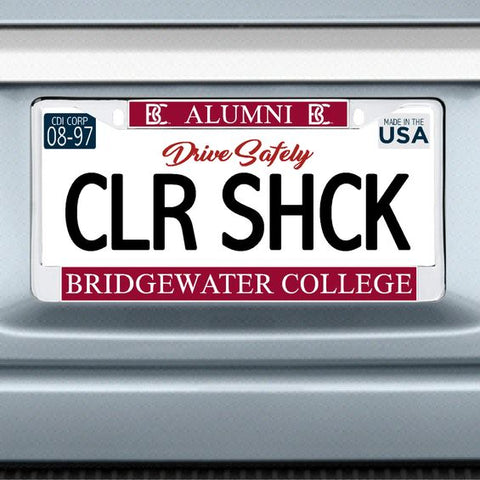 Bridgewater College Alumni License Plate Frame by CDI Color Shock