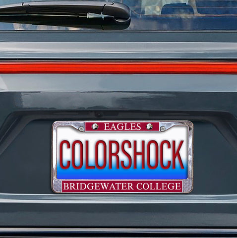 Bridgewater College Eagles License Plate Frame by CDI Color Shock