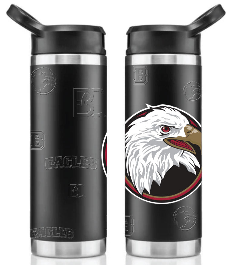 RSFJ 18 oz. Eagle Stainless Vacuum Insulated Water Bottle in Black