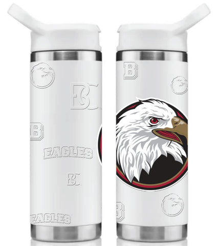RSFJ 18 oz. Eagle Stainless Vacuum Insulated Water Bottle in White