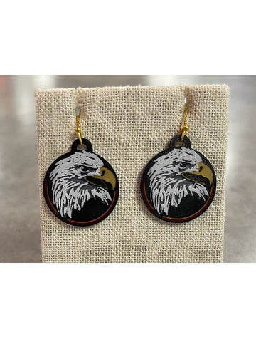 Bridgewater College Eagle Logo Earrings