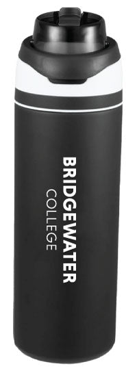 RFSJ 28 oz. Flip Top Stainless Bottle with Dual Use Lid in Black