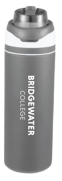 RFSJ 28 oz. Flip Top Stainless Bottle with Dual Use Lid in Gray