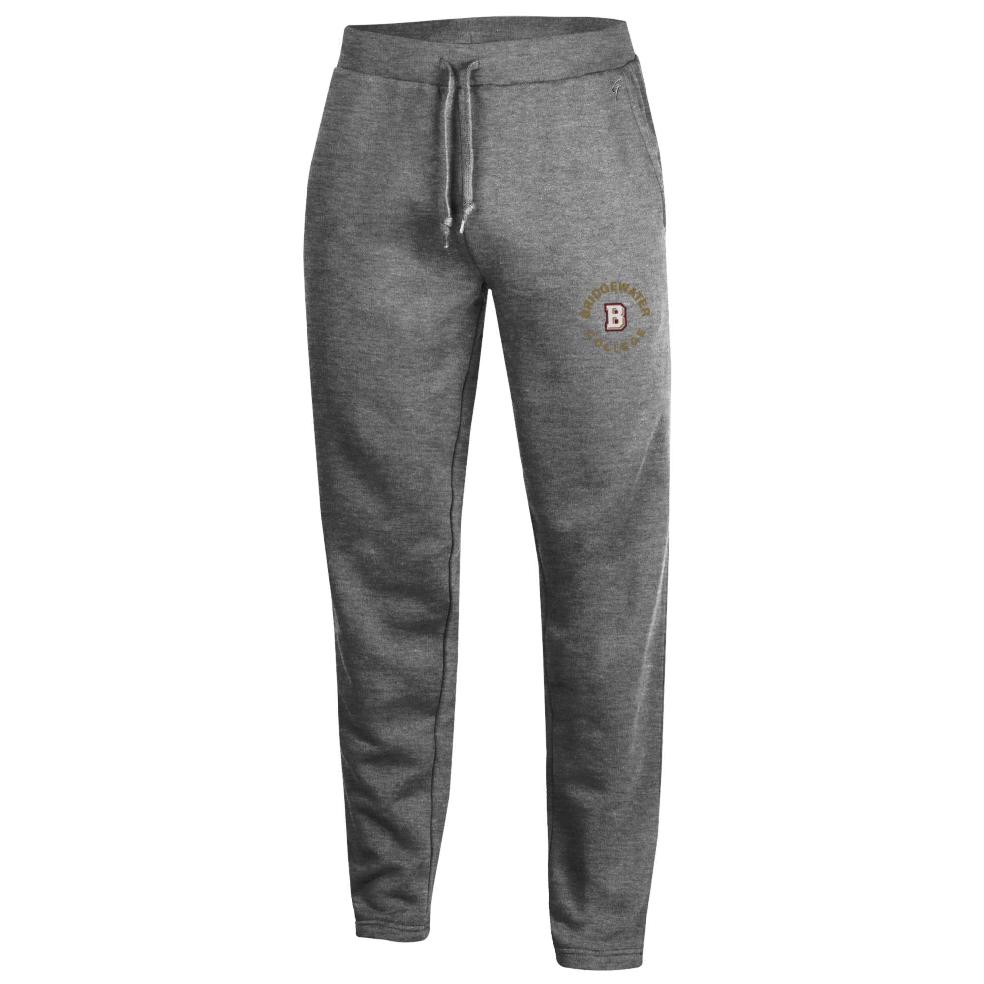 Big Cotton Embroidered B Logo Gray Sweatpants