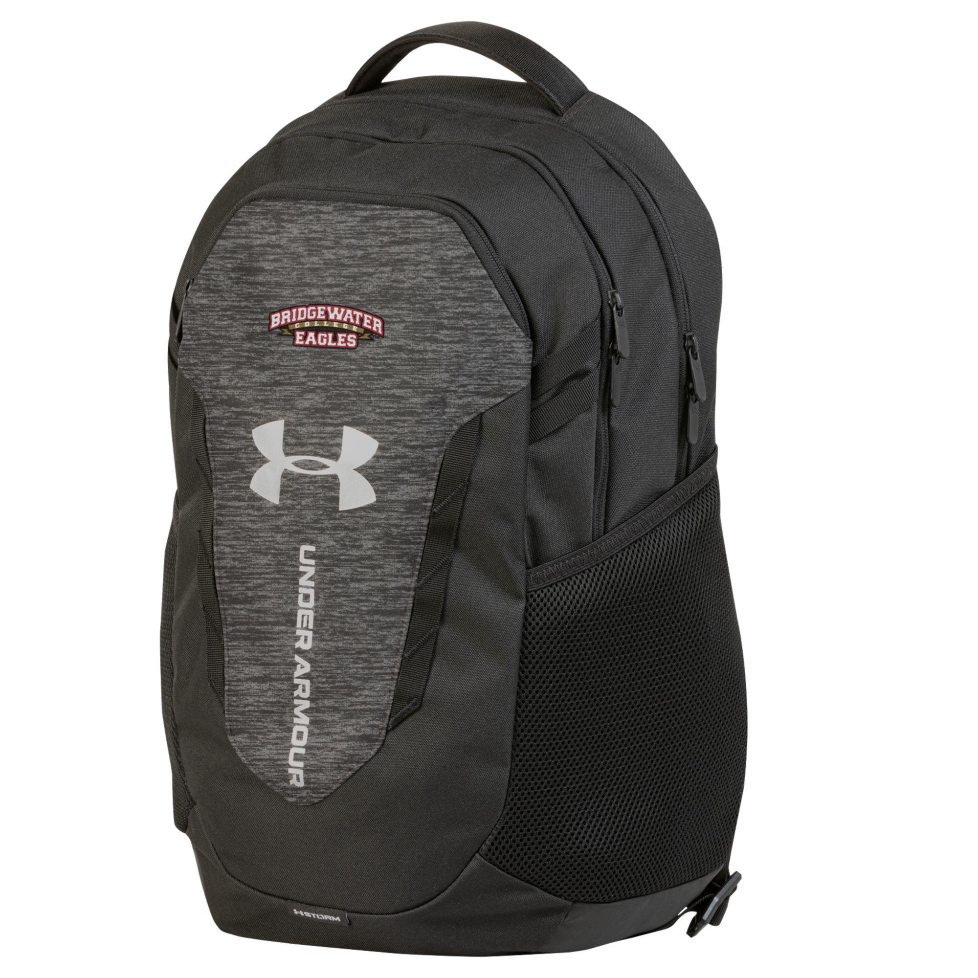 Under Armour Hustle 6.0 Black Heather Backpack