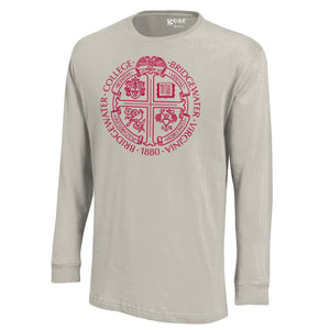 Big Cotton Long Sleeve Beige Seal Tee