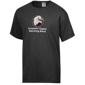 Comfort Wash Screamin Eagles Marching Band Black Short Sleeve Tee