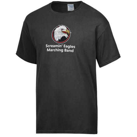 Comfort Wash Screamin Eagles Marching Band Black Short Sleeve Tee