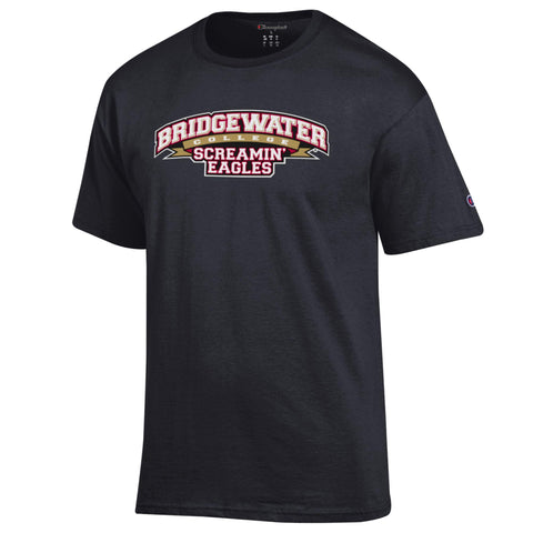 Bridgewater College Champion Screamin’ Eagles Black Short Sleeve Tee