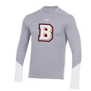 Under Armour Mens Gameday Long Sleeve Gray Back