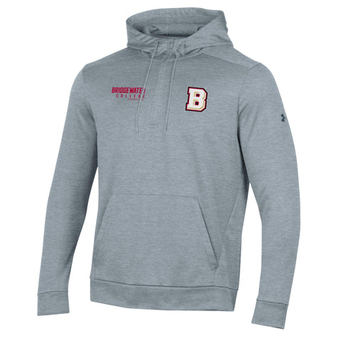 Bridgewater College Under Armour 1/4 Zip Hood True Gray