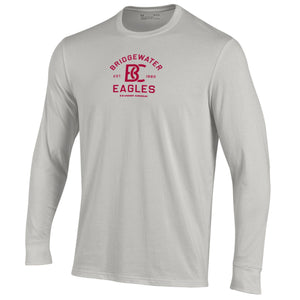 Under Armour Performance Cotton Long Sleeve Silver Tee
