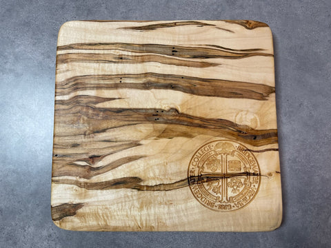 Bridgewater College Custom Made Spalted Maple Charcuterie Board