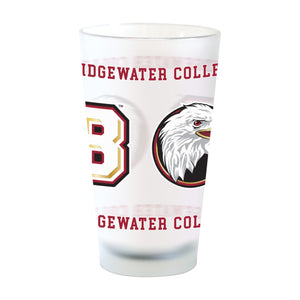 Bridgewater College Athletic Logo 16oz Frosted Drinking Glass