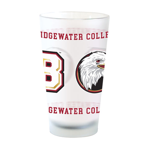 Bridgewater College Athletic Logo 16oz Frosted Drinking Glass