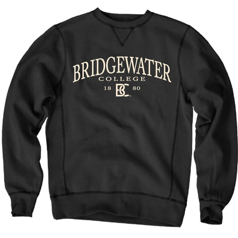 Bridgewater College Blue 84 Embroidered Black Crew