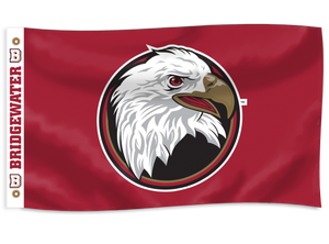 DuraWeave Bridgewater College Solid Crimson Eagle Head Logo Flag
