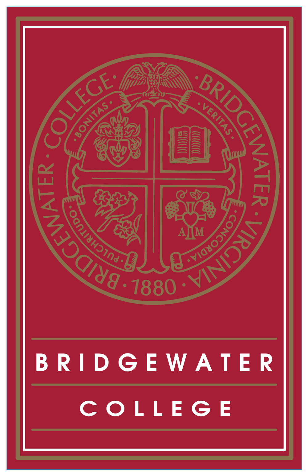 Bridgewater College Blue 84 Wood Presidential Sign