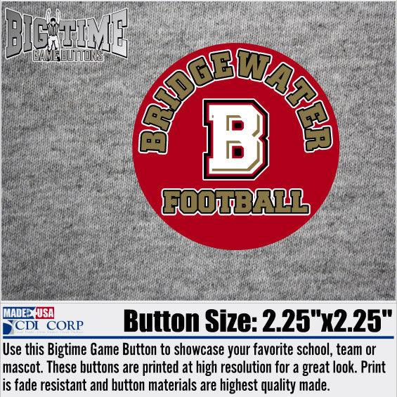 Bridgewater College Football Spirit Button