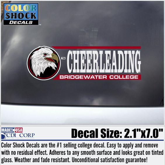 Color Shock Car Cheerleading Decal