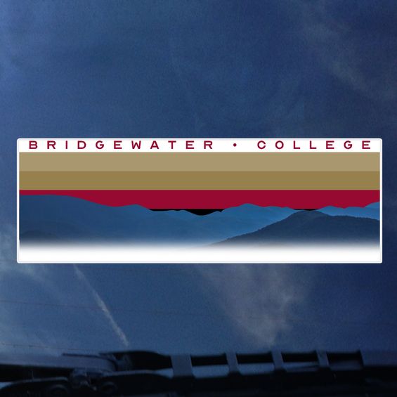 Color Shock Bridgewater College Blue Ridge Mountain Decal