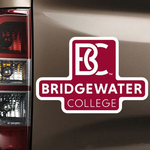 Color Shock Bridgewater College New BC Stacked Logo Magnet