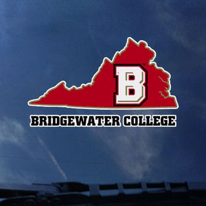 Bridgewater College Virginia State with "B"Logo Color Shock Decal