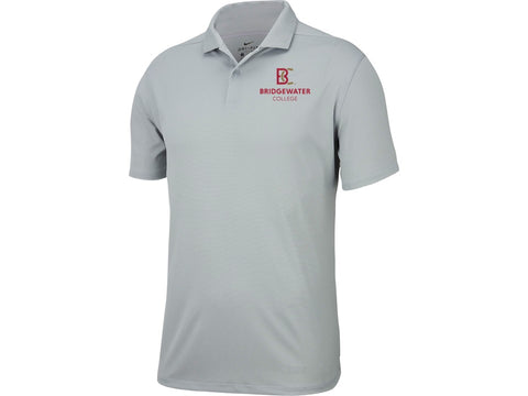 Bridgewater College Nike Wolf Grey Victory Texture Polo