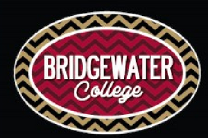 Bridgewater College SDS Vinyl Decal Euro Red Gold Chevron