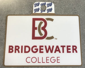 Blue 84 Square BC Bridgewater College Decal