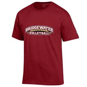 Bridgewater College Volleyball Crimson Short Sleeve Tee