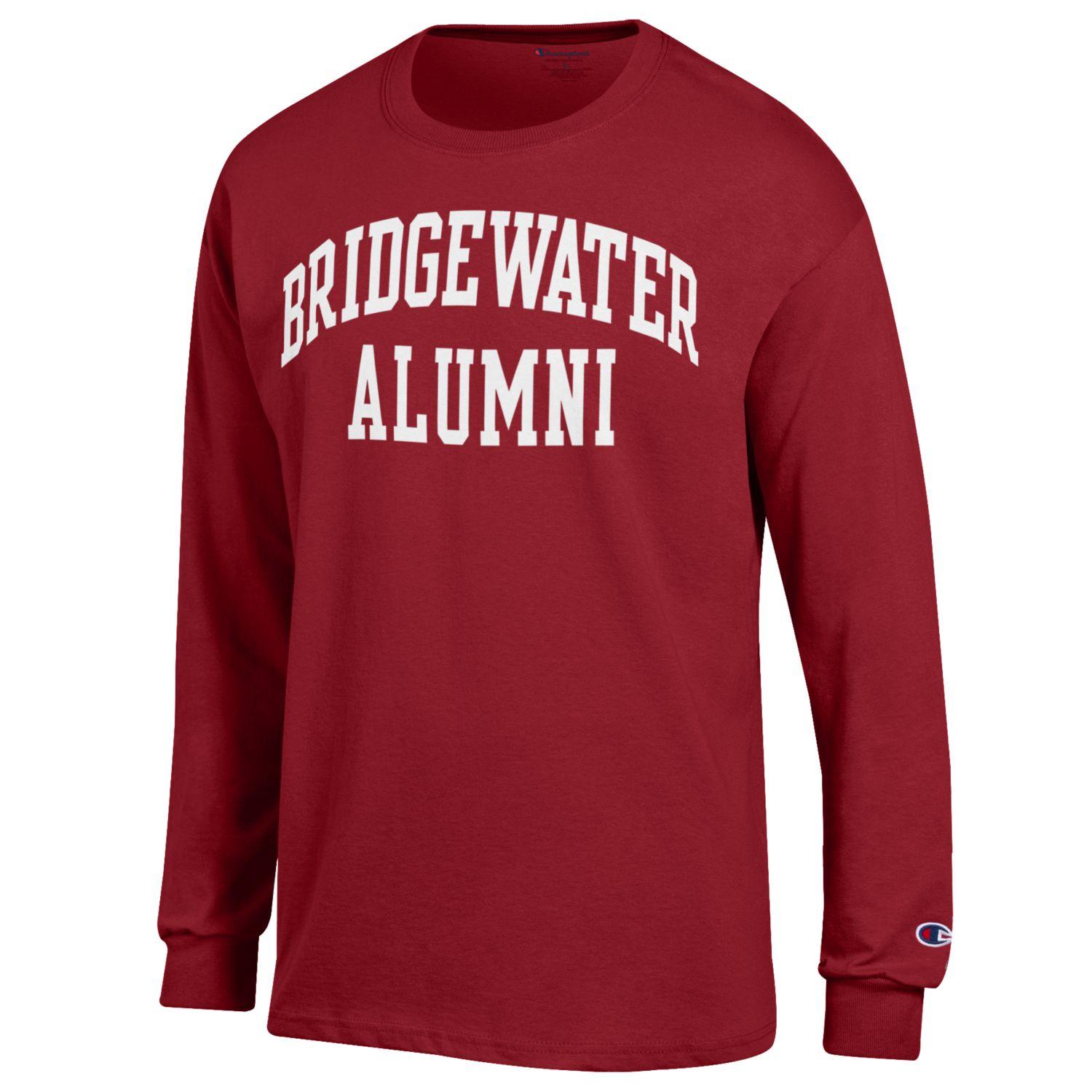 Champion Bridgewater College Alumni Crimson Long Sleeve Tee