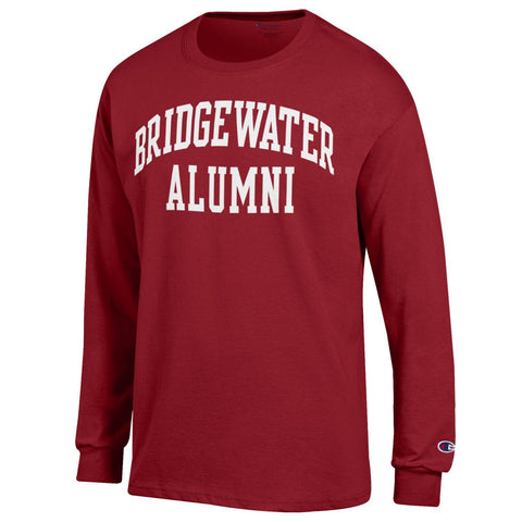 Champion Bridgewater College Alumni Crimson Long Sleeve Tee
