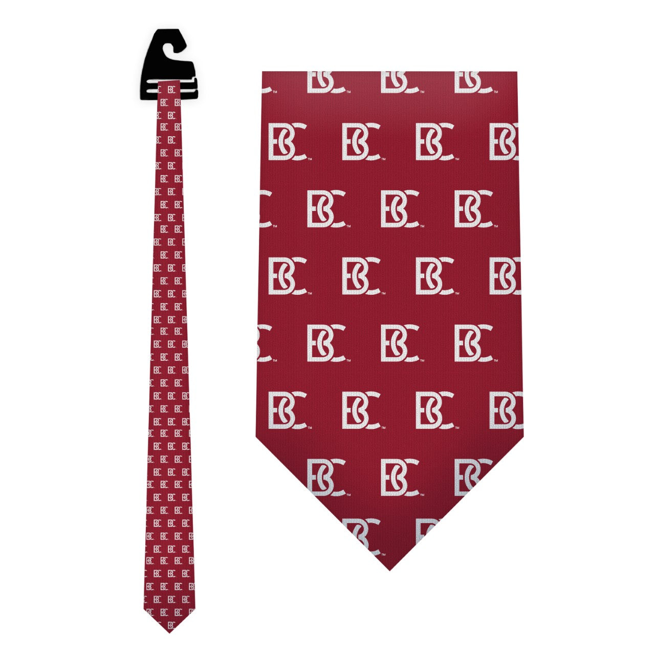 BC Logo Crimson Silk Neck Tie