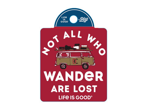 Blue 84 Life is Good Wander Decal